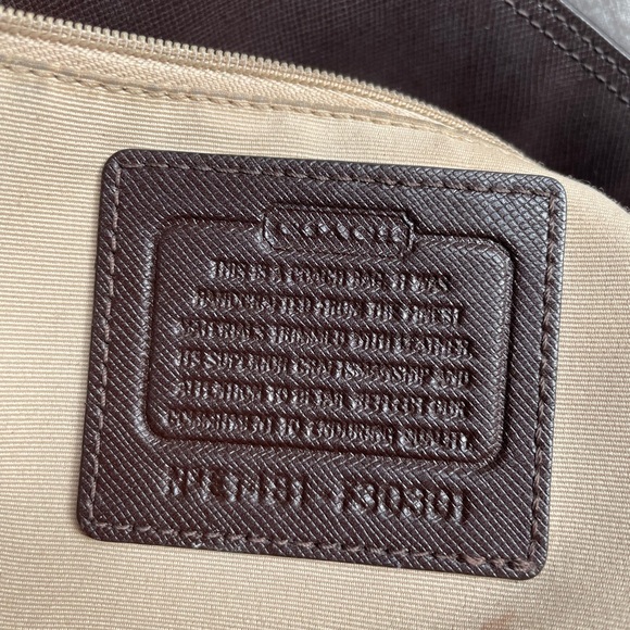 Coach Brown and Tan Shoulder Bag - Picture 7 of 7